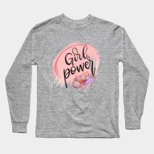 Girl Power Design Long Sleeve T-Shirt